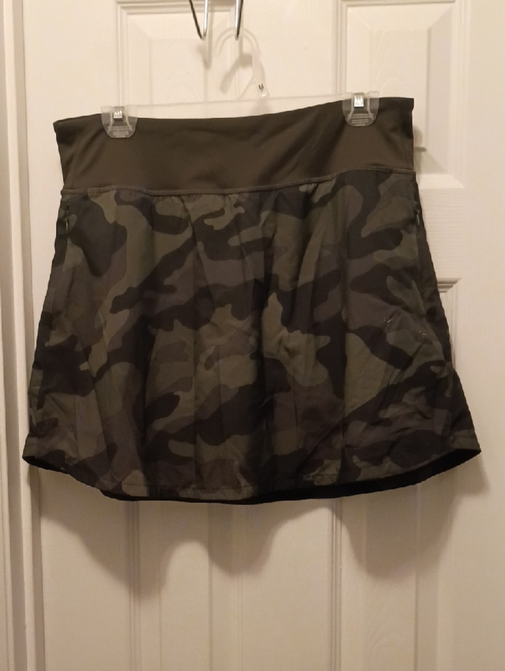 Old Navy Camo Circle Skirt in Olive and Dark Green